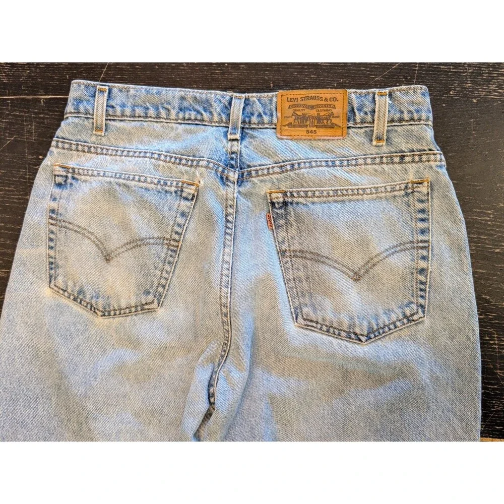 VTG Levi’s 545 Signature Loose Fit Jeans Mens 34x31 Baggy Light Wash Bronze Tab